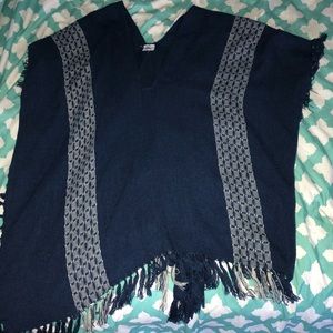 Tribal Print Poncho